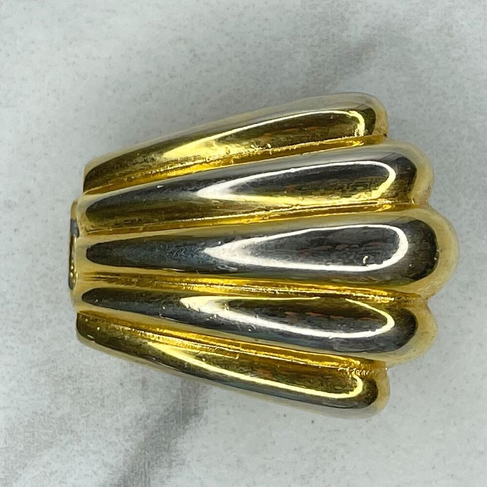 Vintage Gold Tone Flourish Belt Buckle Piece